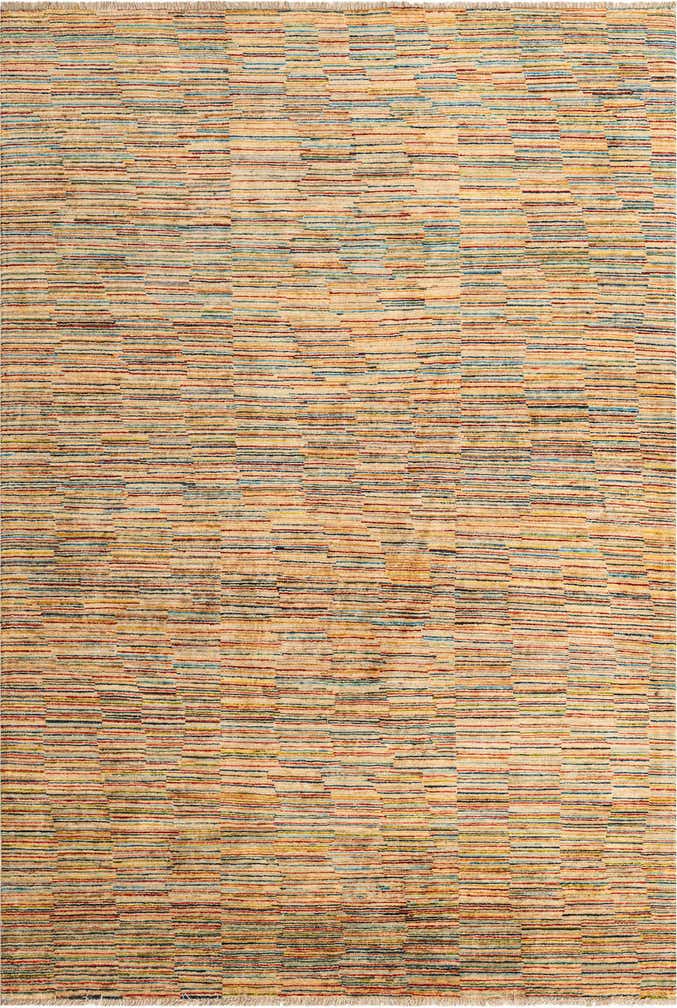 6' 7 x 9' 7 Hand Knotted Modern Ziegler Rug