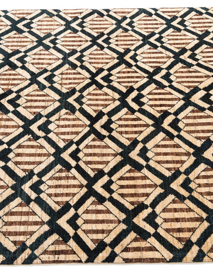 Detail image of 5' 1 x 6' 9  Hand Knotted Modern Ziegler Wool Rug