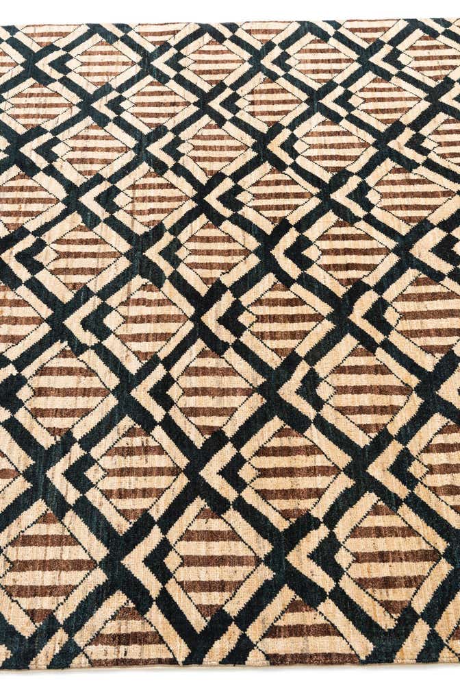 5' 1 x 6' 9 Hand Knotted Modern Ziegler Wool Rug