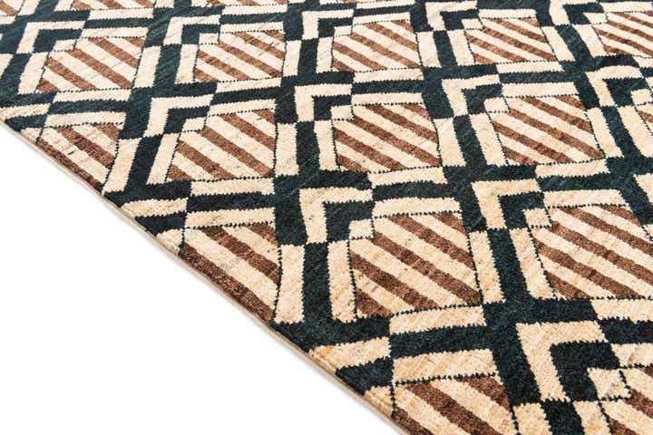 5' 1 x 6' 9 Hand Knotted Modern Ziegler Wool Rug