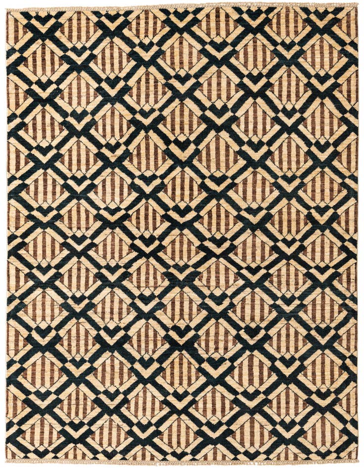Detail image of 5' 1 x 6' 9 Hand Knotted Modern Ziegler Wool Rug