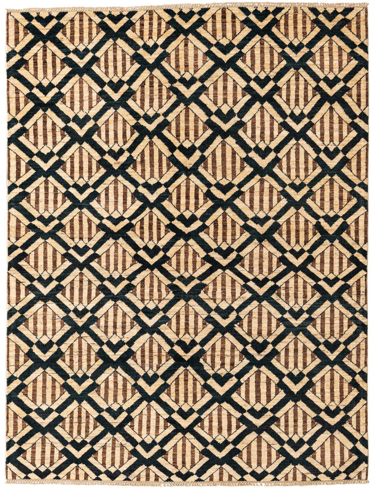 5' 1 x 6' 9 Hand Knotted Modern Ziegler Wool Rug