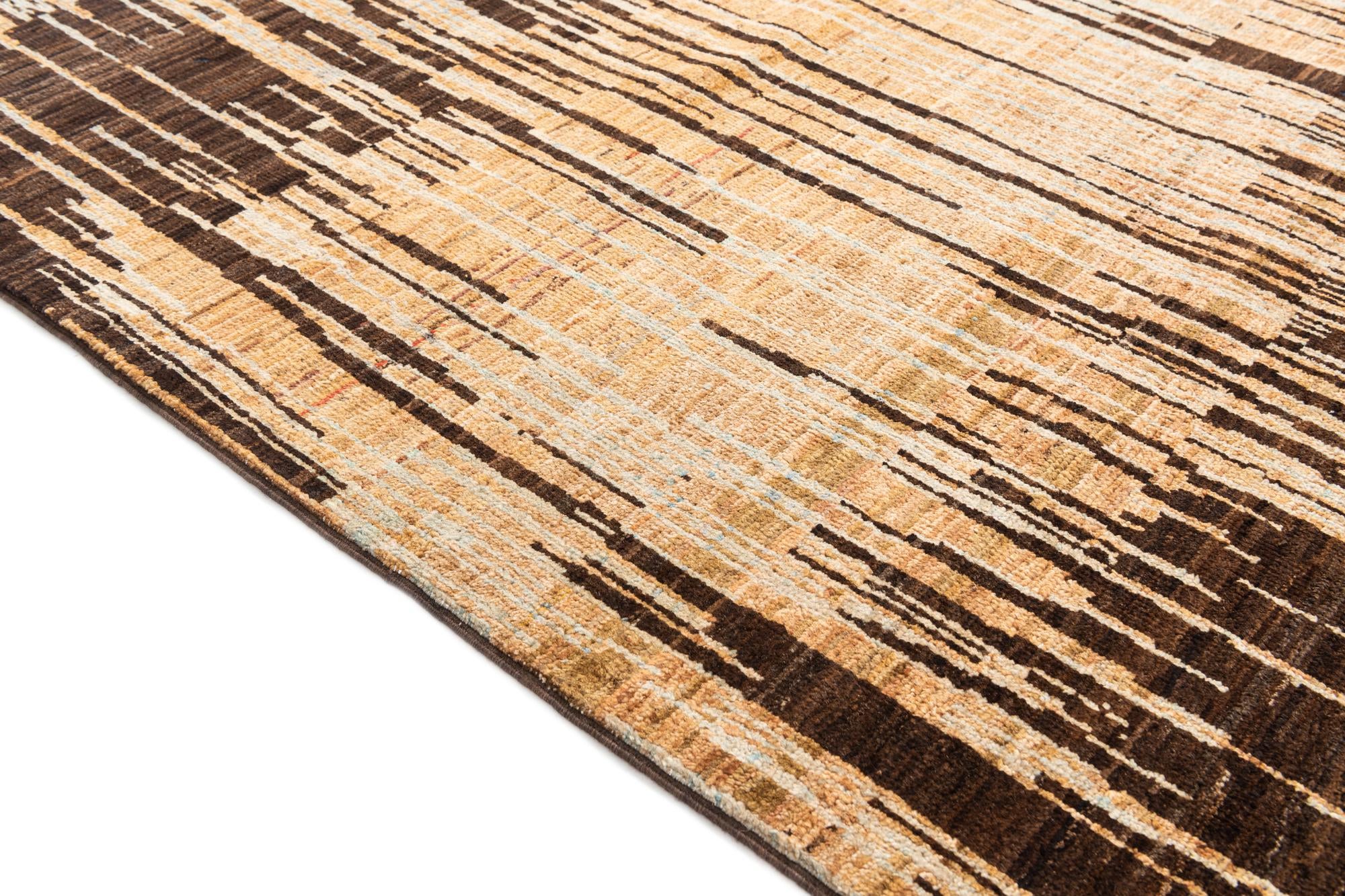 4' 8 x 6' 6 Hand Knotted Modern Ziegler Wool Rug