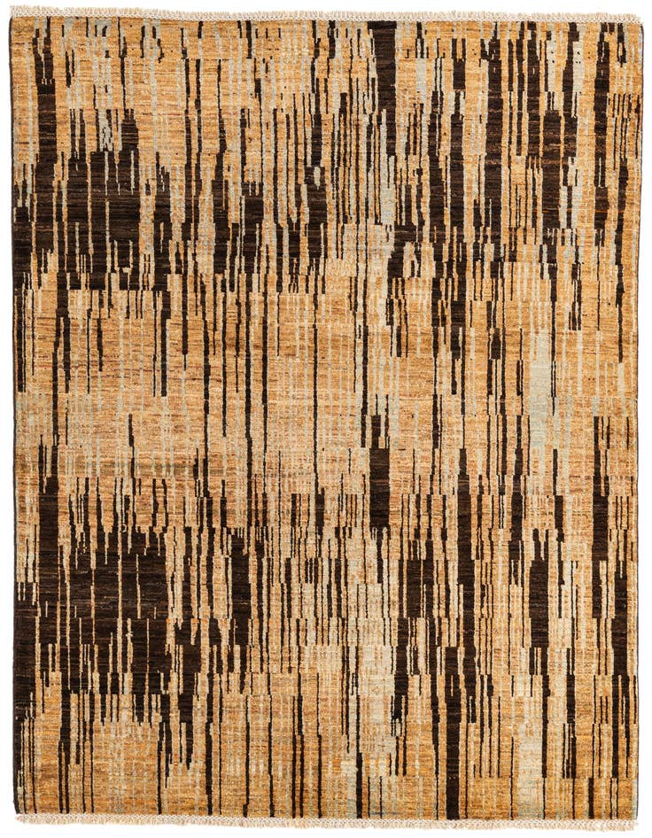 Detail image of 4' 8 x 6' 6 Hand Knotted Modern Ziegler Wool Rug