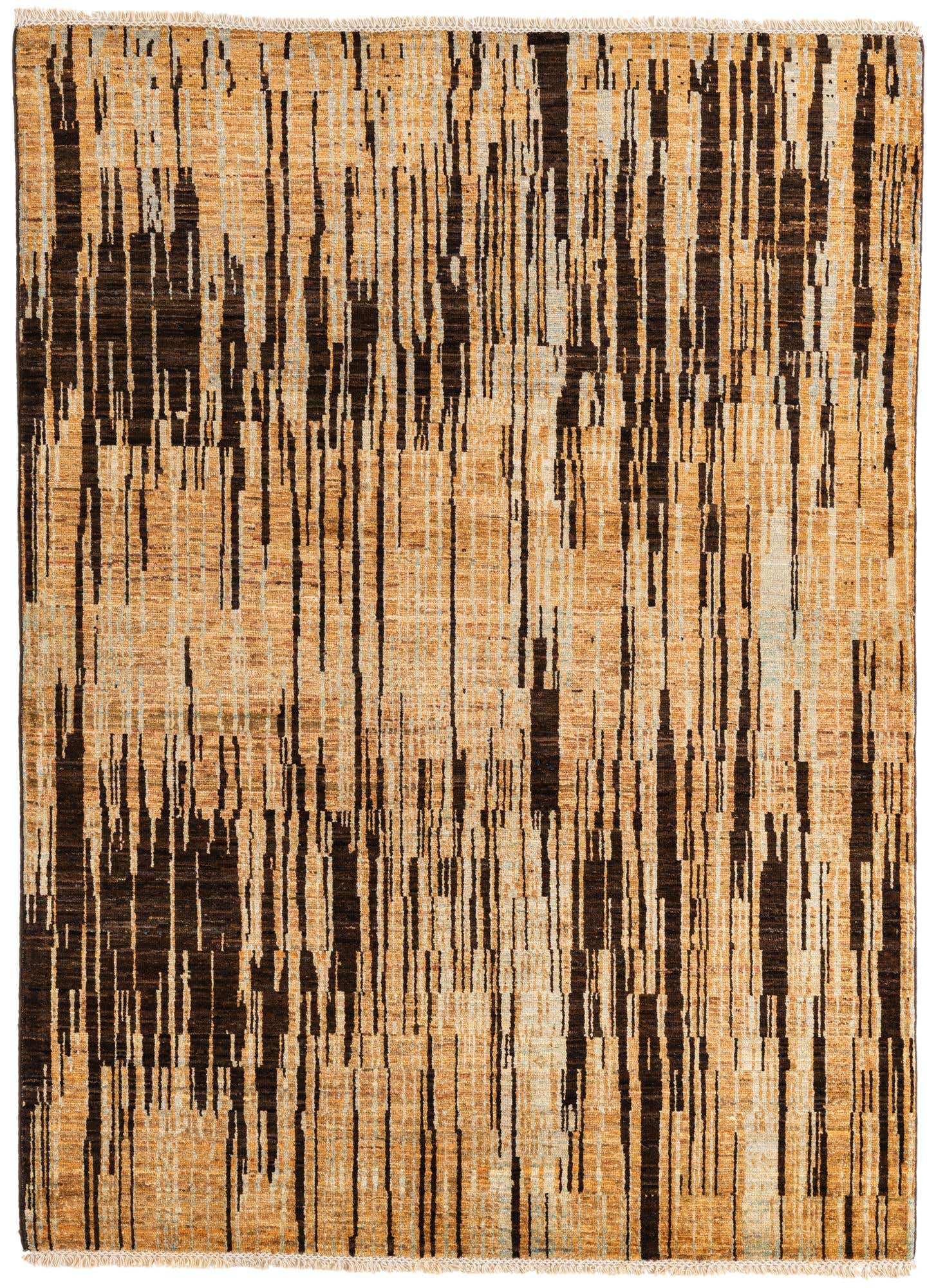 4' 8 x 6' 6 Hand Knotted Modern Ziegler Wool Rug