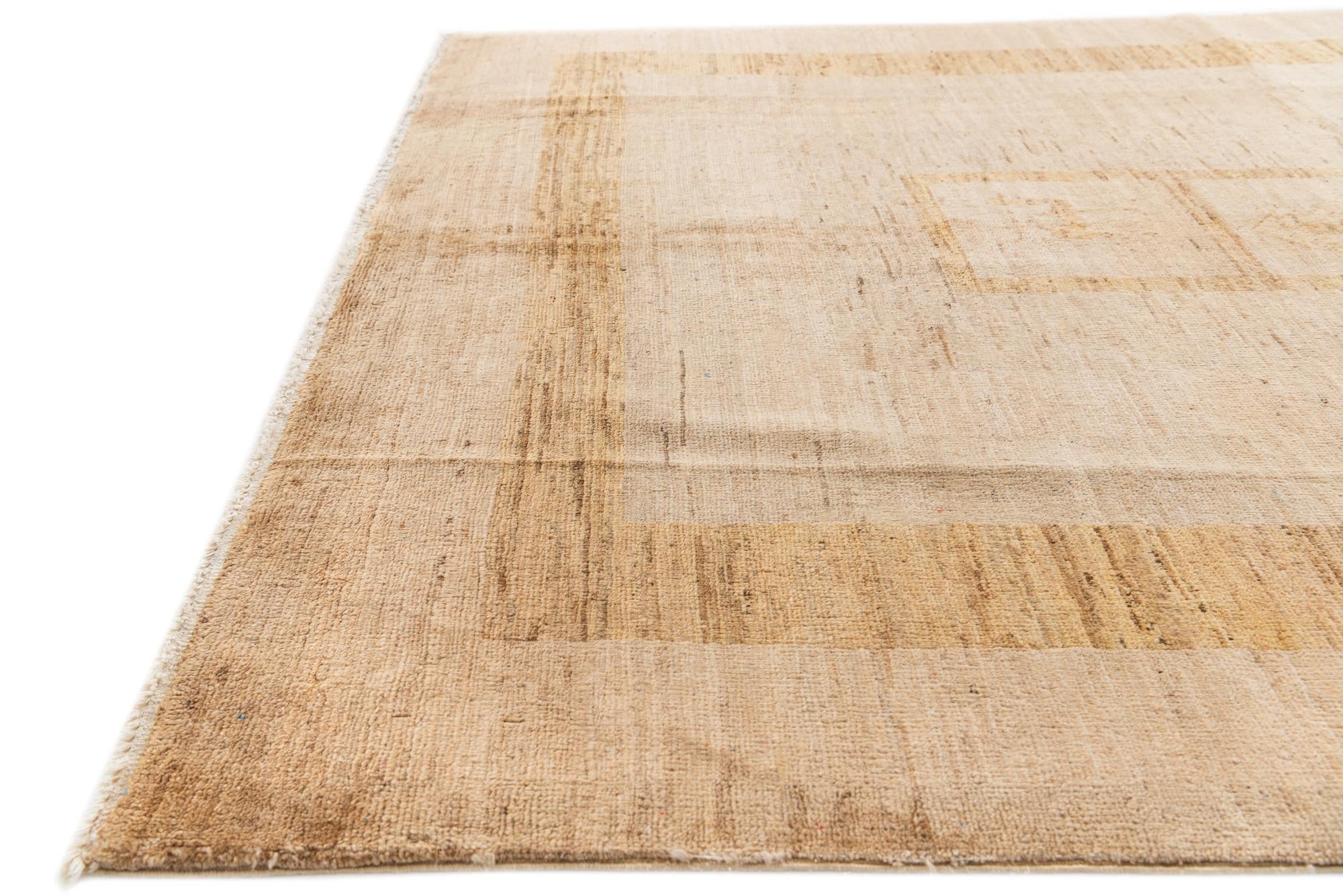 4' 6 x 6' 6 Hand Knotted Modern Ziegler Rug