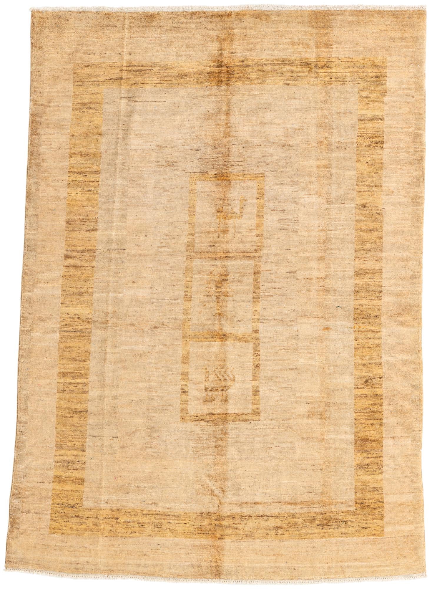 4' 6 x 6' 6 Hand Knotted Modern Ziegler Rug