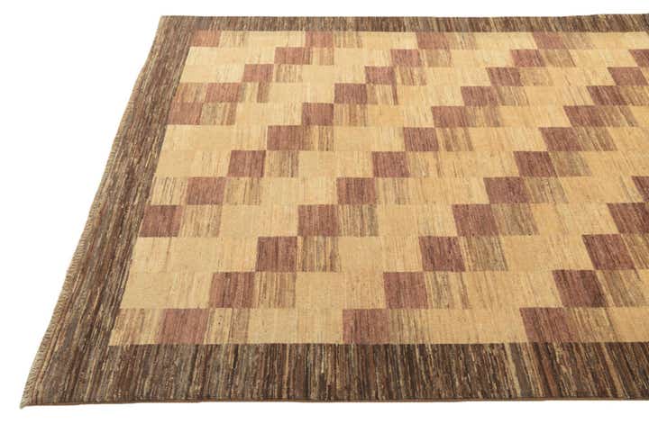 5' 6 x 7' 7 Hand Knotted Modern Ziegler Oriental Rug