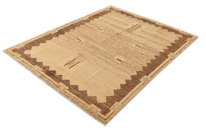 5' 2 x 6' 5 Hand Knotted Modern Ziegler Rug