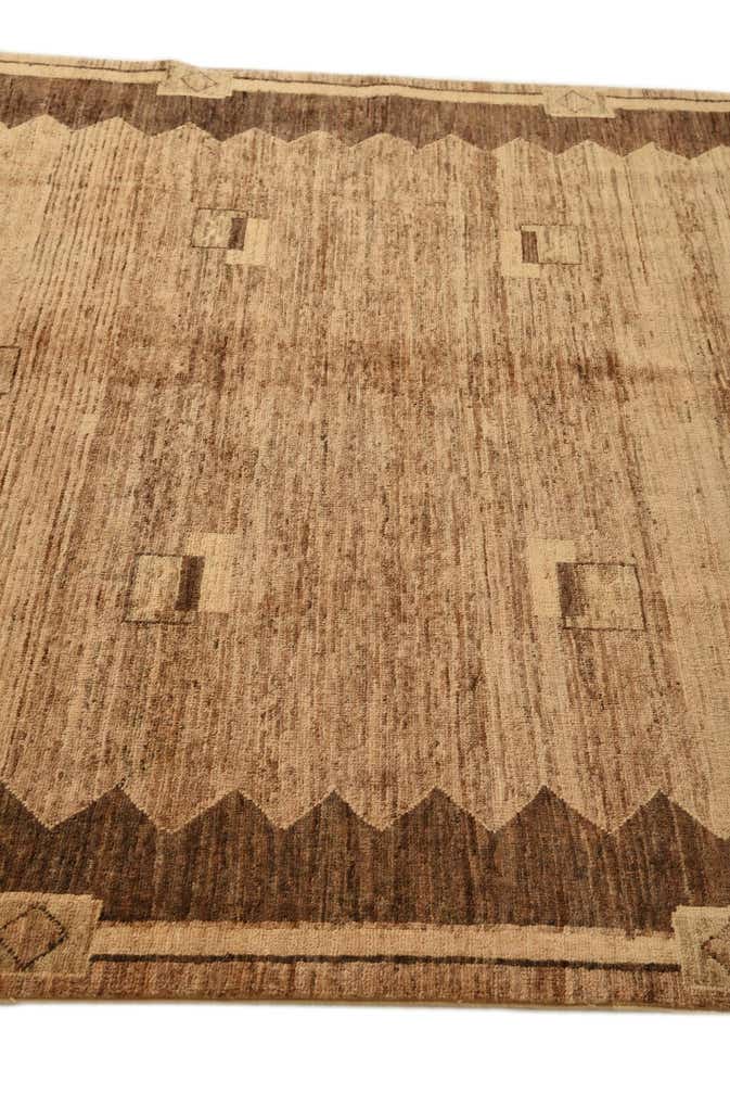 5' 2 x 6' 5 Hand Knotted Modern Ziegler Rug