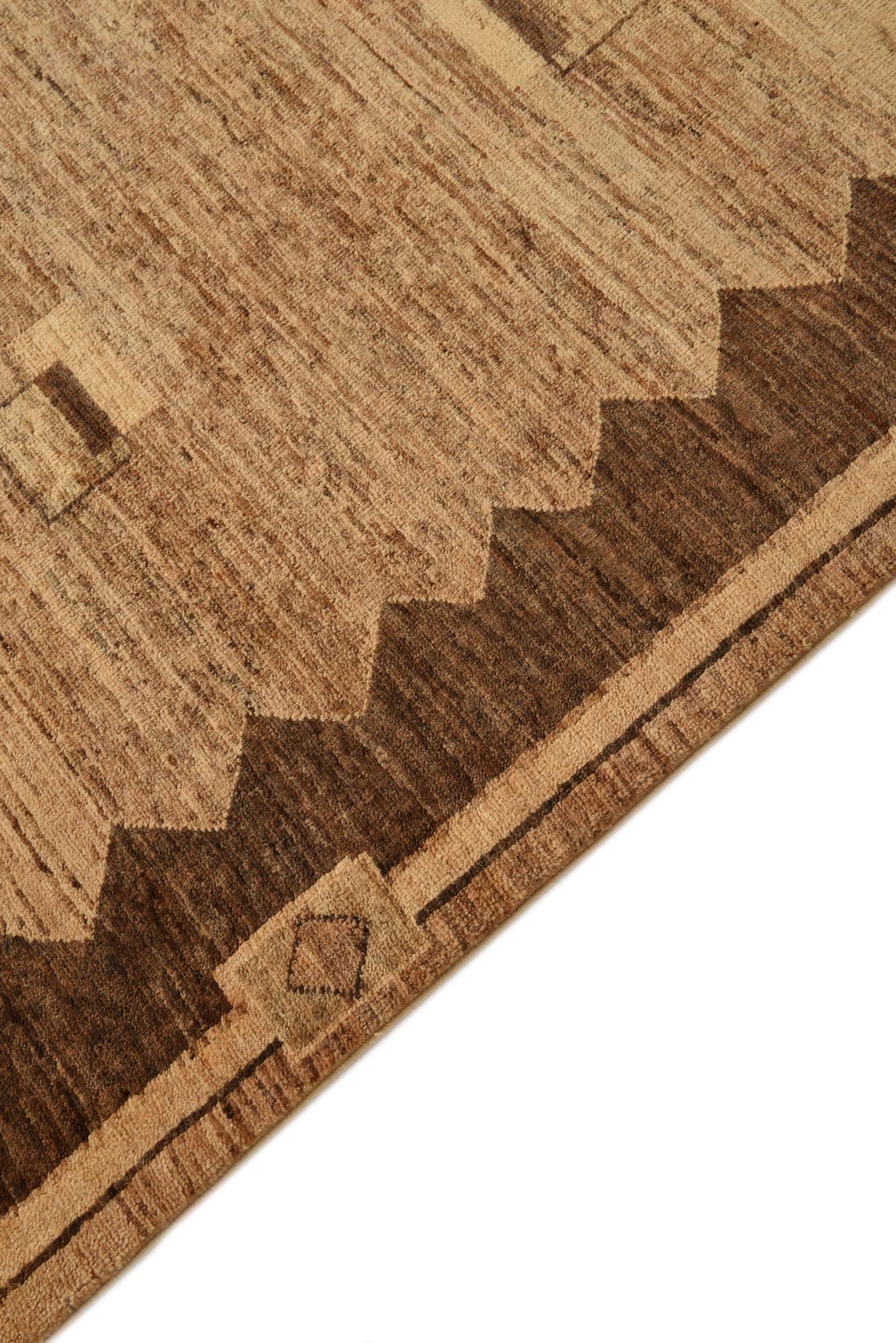 5' 2 x 6' 5 Hand Knotted Modern Ziegler Rug
