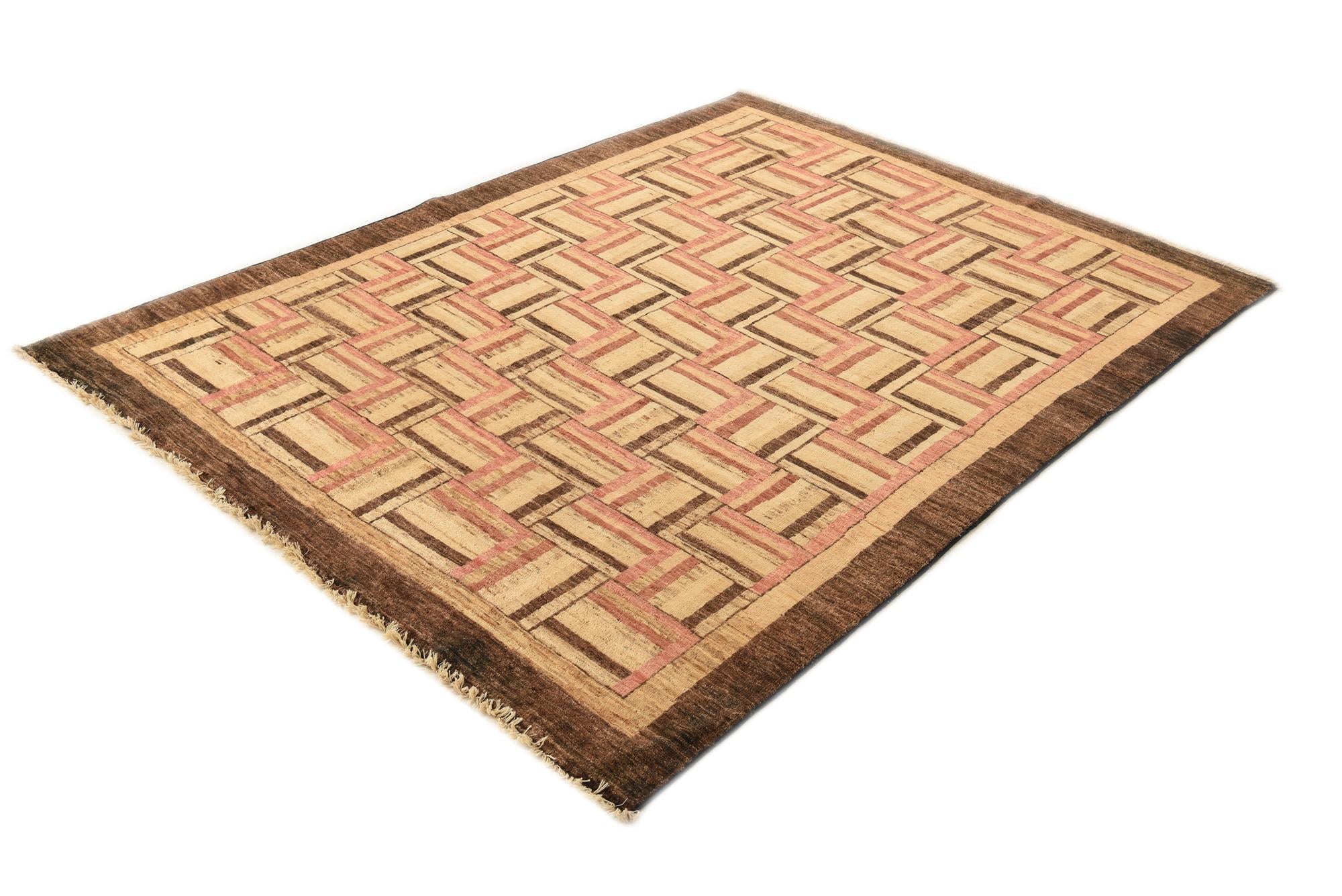 5' 6 x 7' 6 Hand Knotted Modern Ziegler Rug