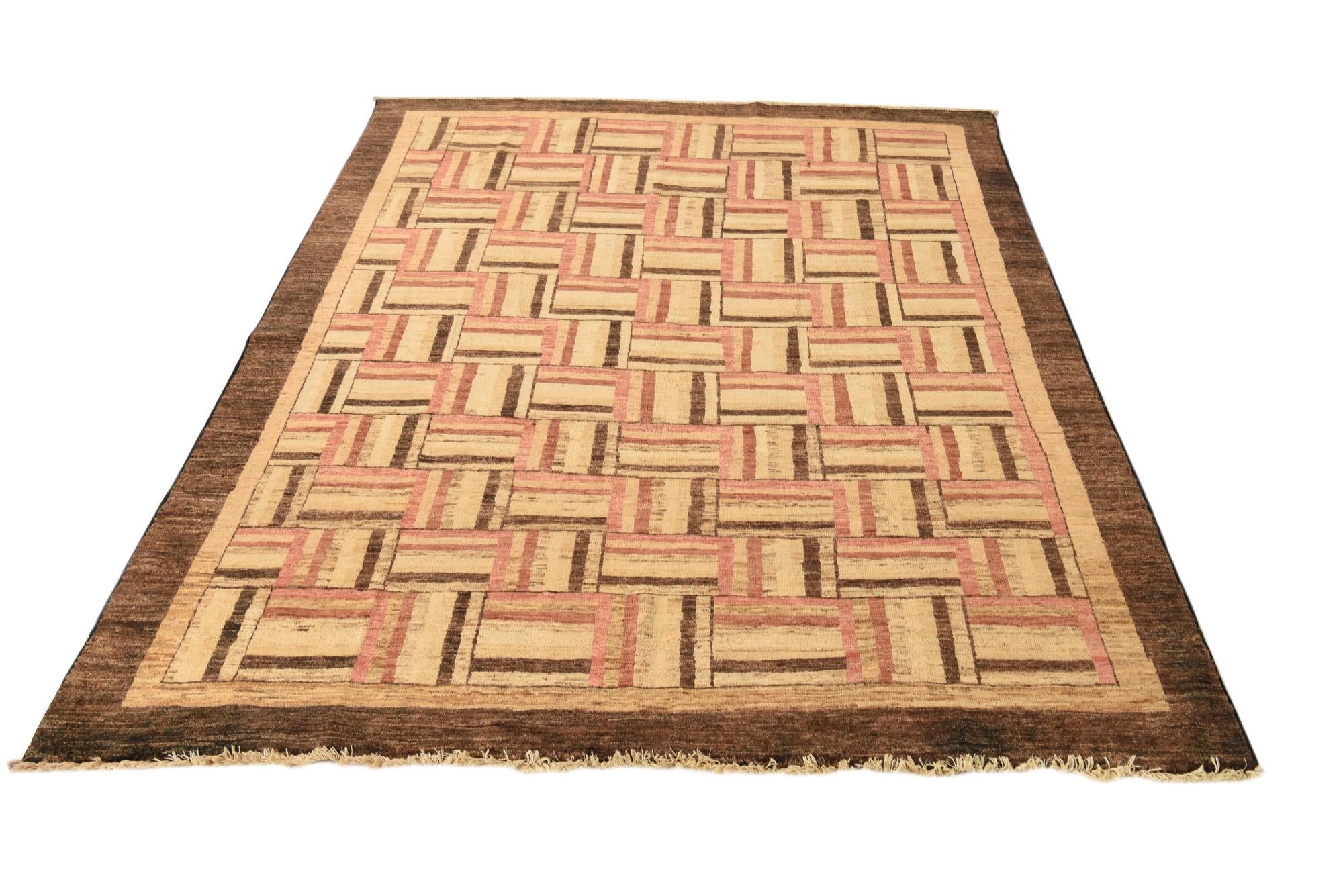 5' 6 x 7' 6 Hand Knotted Modern Ziegler Rug