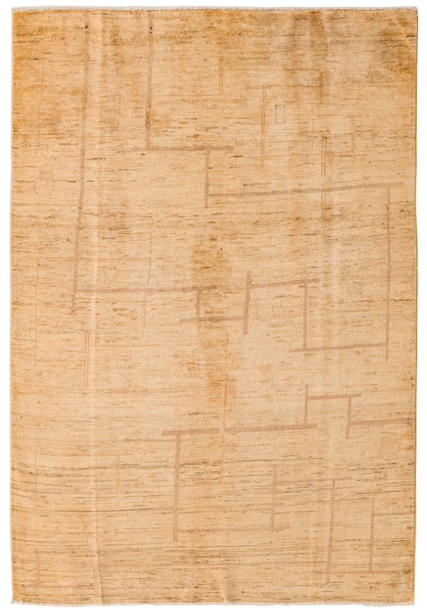 4' x 5' 9 Hand Knotted Modern Ziegler Rug
