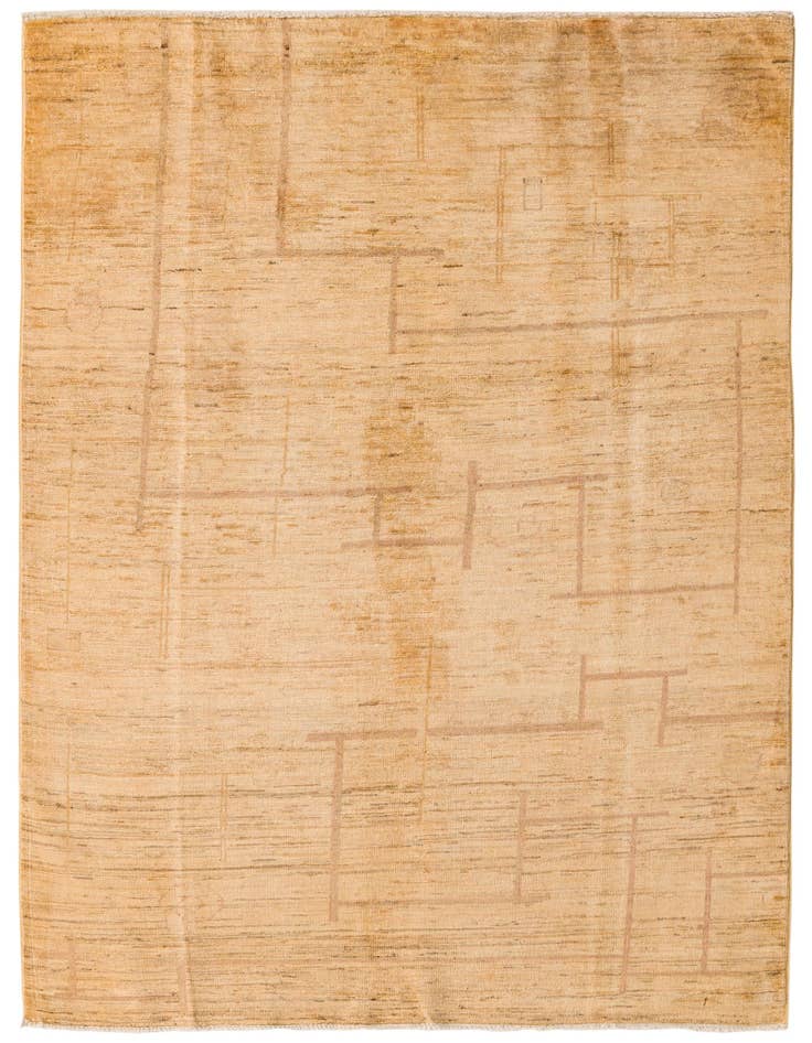Detail image of 4' x 5' 9 Hand Knotted Modern Ziegler Rug
