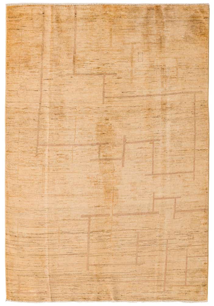 4' x 5' 9 Hand Knotted Modern Ziegler Rug