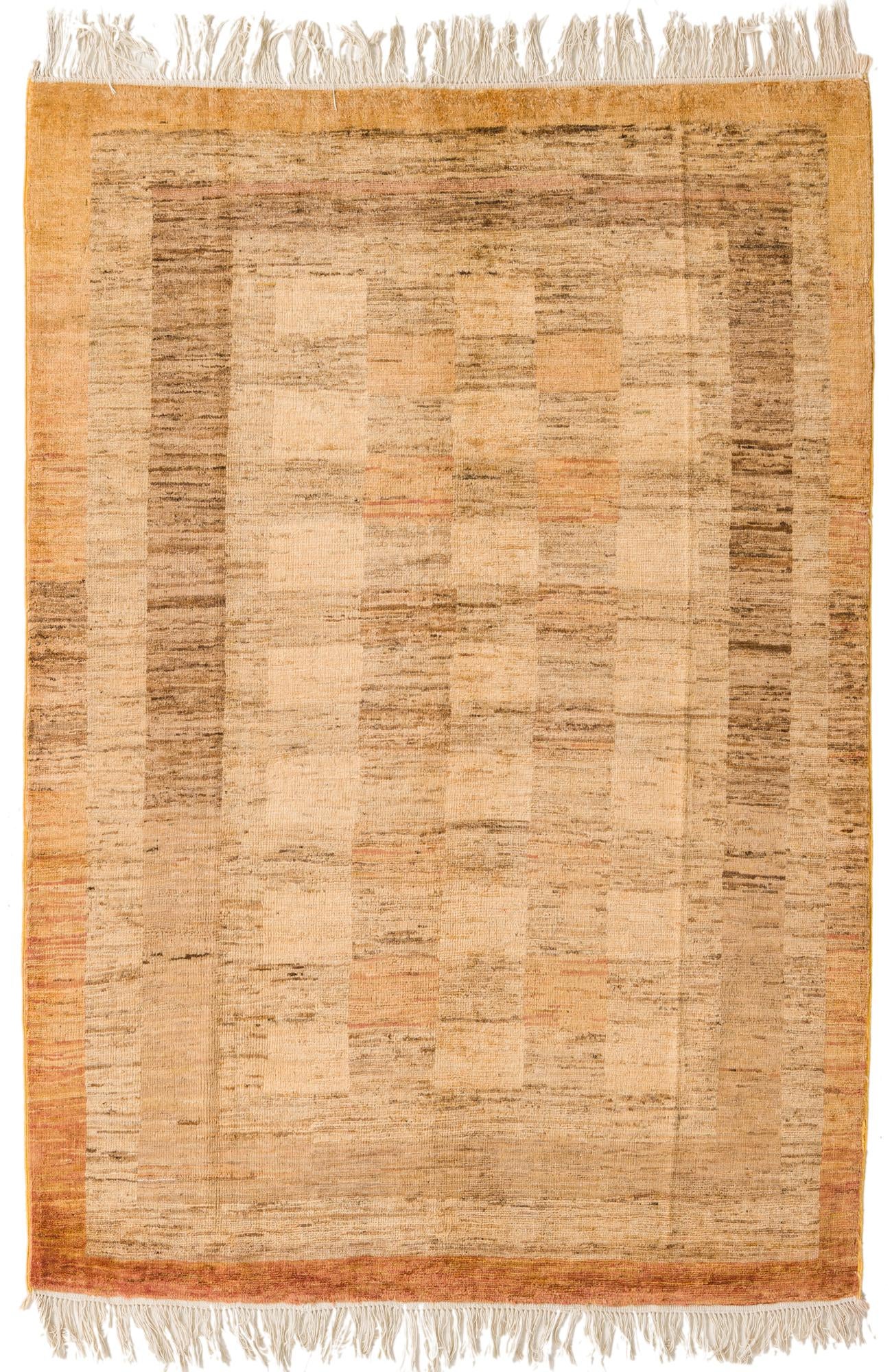 4' x 6' Hand Knotted Modern Ziegler Rug