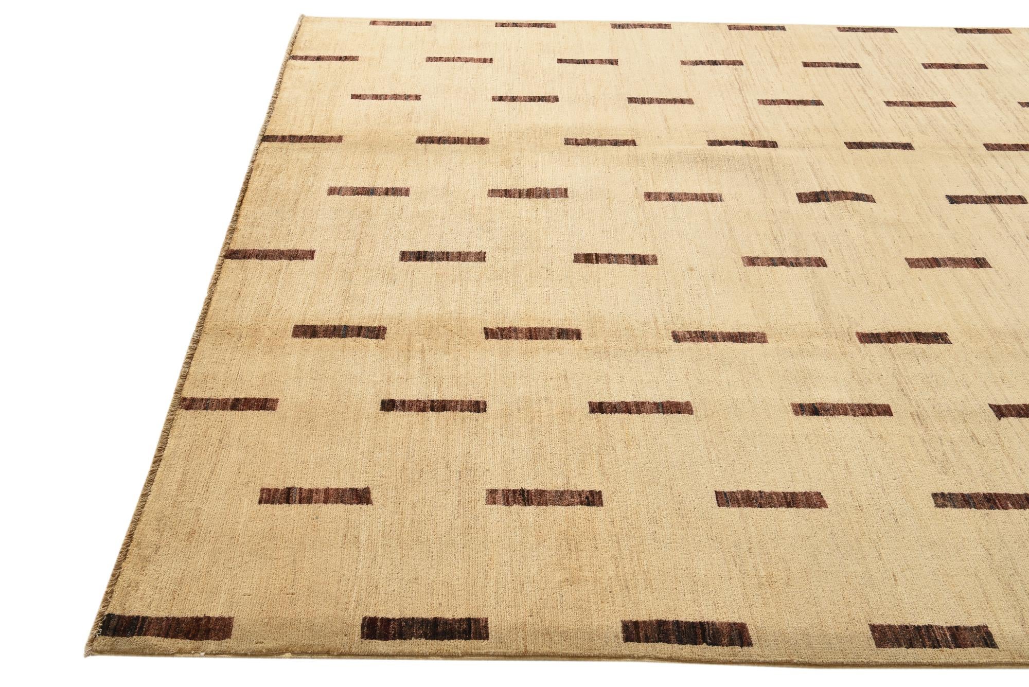 6' 10 x 9' 6 Hand Knotted Modern Ziegler Rug