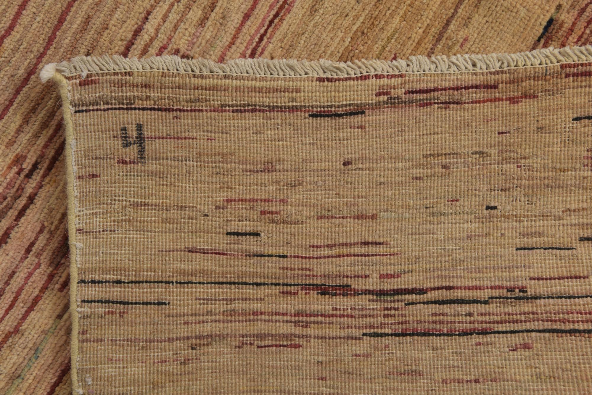 4' 10 x 6' 5 Hand Knotted Modern Ziegler Wool Rug