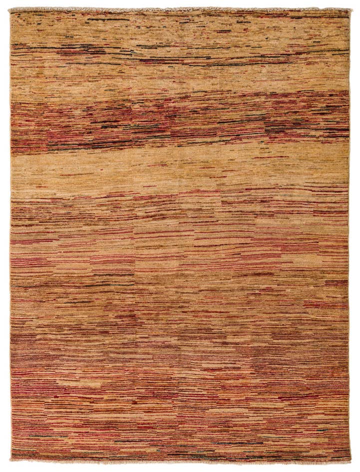 Detail image of 4' 10 x 6' 5 Hand Knotted Modern Ziegler Wool Rug