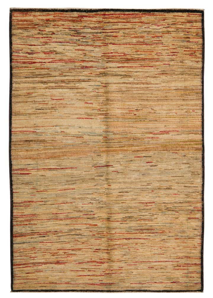 3' 4 x 6' 3 Hand Knotted Modern Ziegler Rug