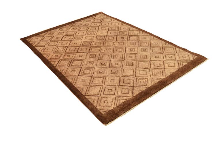 Detail image of 4' 7 x 6' 4 Hand Knotted Modern Ziegler Wool Rug