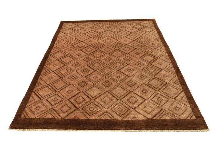 4' 7 x 6' 4 Hand Knotted Modern Ziegler Wool Rug