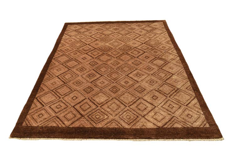 Detail image of 4' 7 x 6' 4 Hand Knotted Modern Ziegler Wool Rug