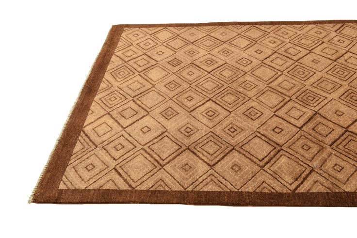 Detail image of 4' 7 x 6' 4 Hand Knotted Modern Ziegler Wool Rug