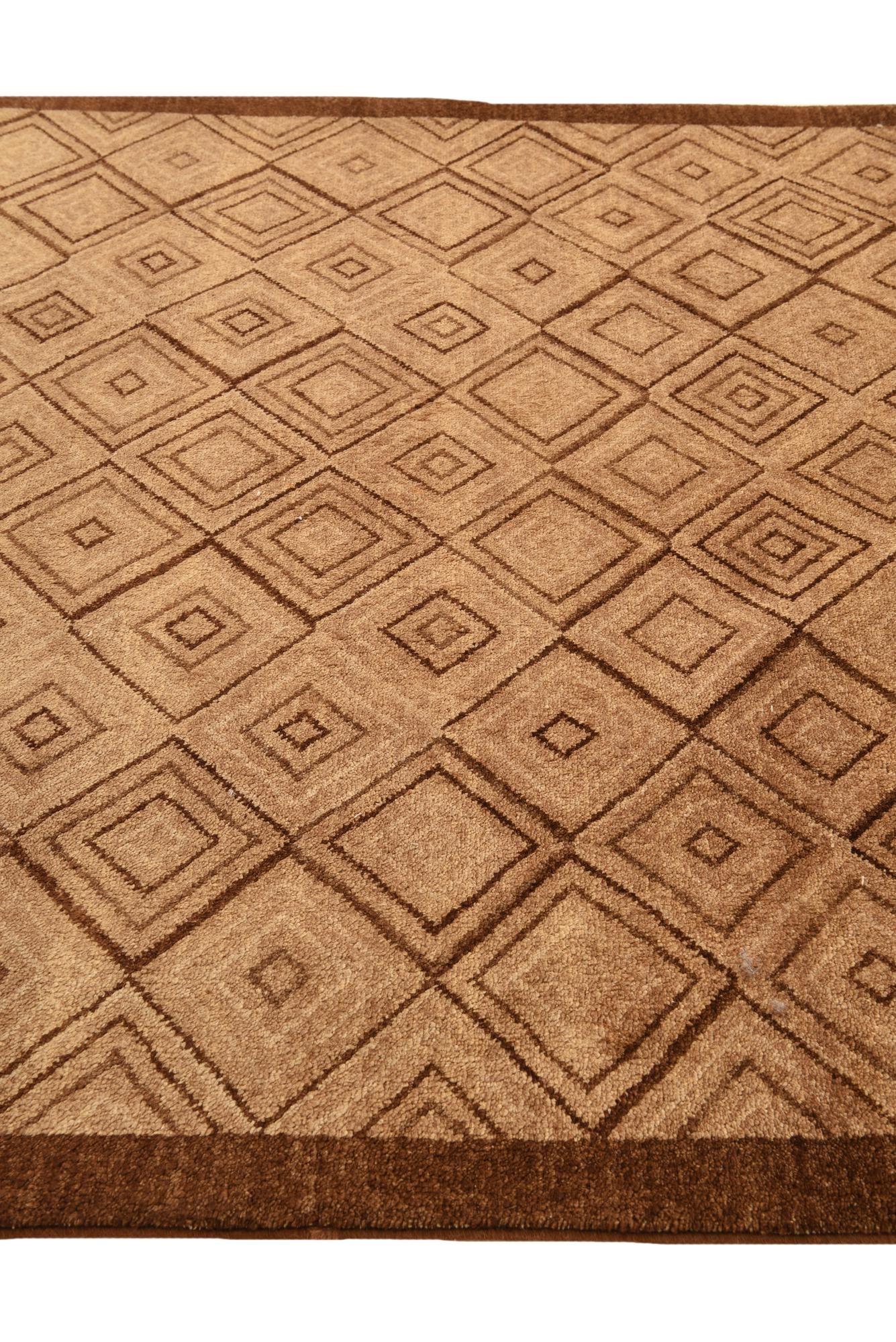 4' 7 x 6' 4 Hand Knotted Modern Ziegler Wool Rug