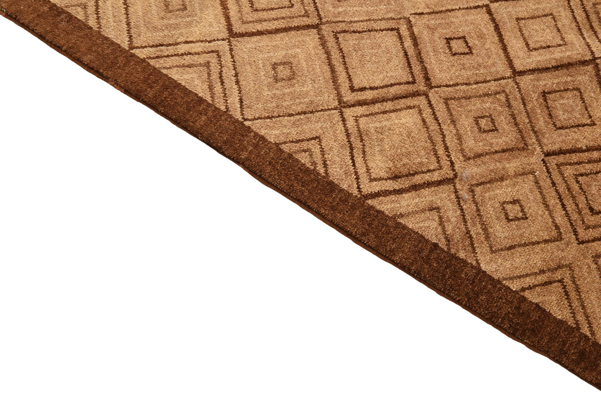 4' 7 x 6' 4 Hand Knotted Modern Ziegler Wool Rug