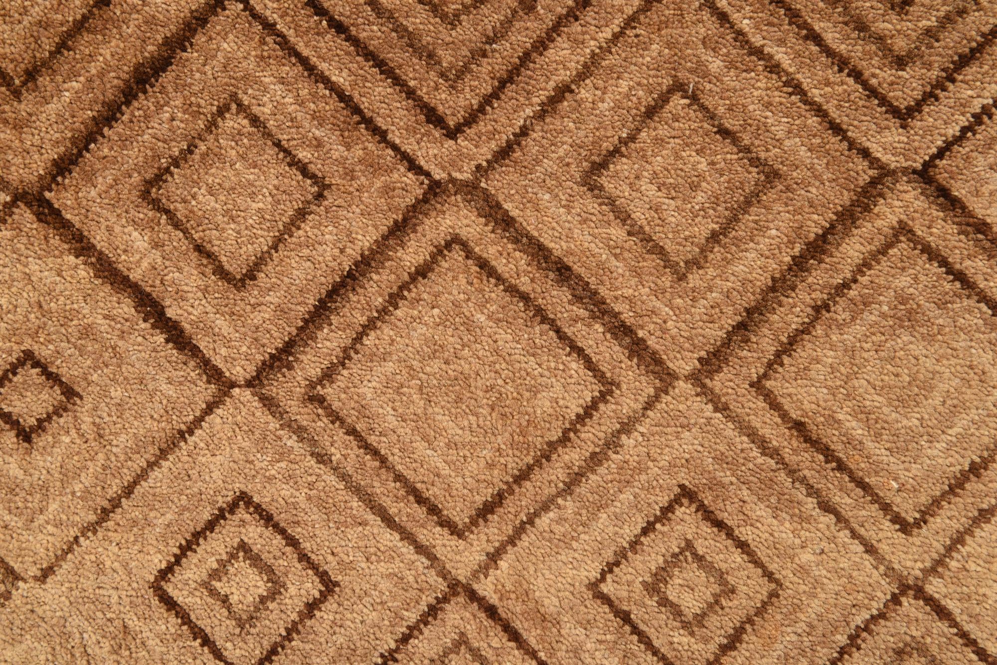 4' 7 x 6' 4 Hand Knotted Modern Ziegler Wool Rug