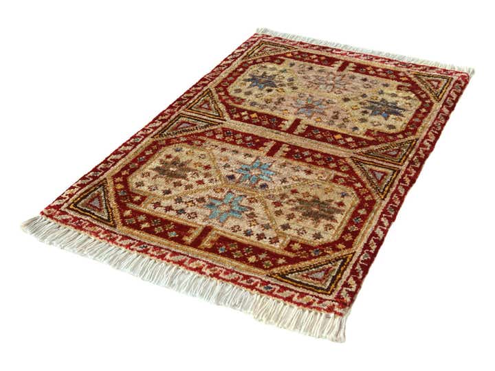 1' 5 x 2' 2 Hand Knotted Modern Ziegler Rug
