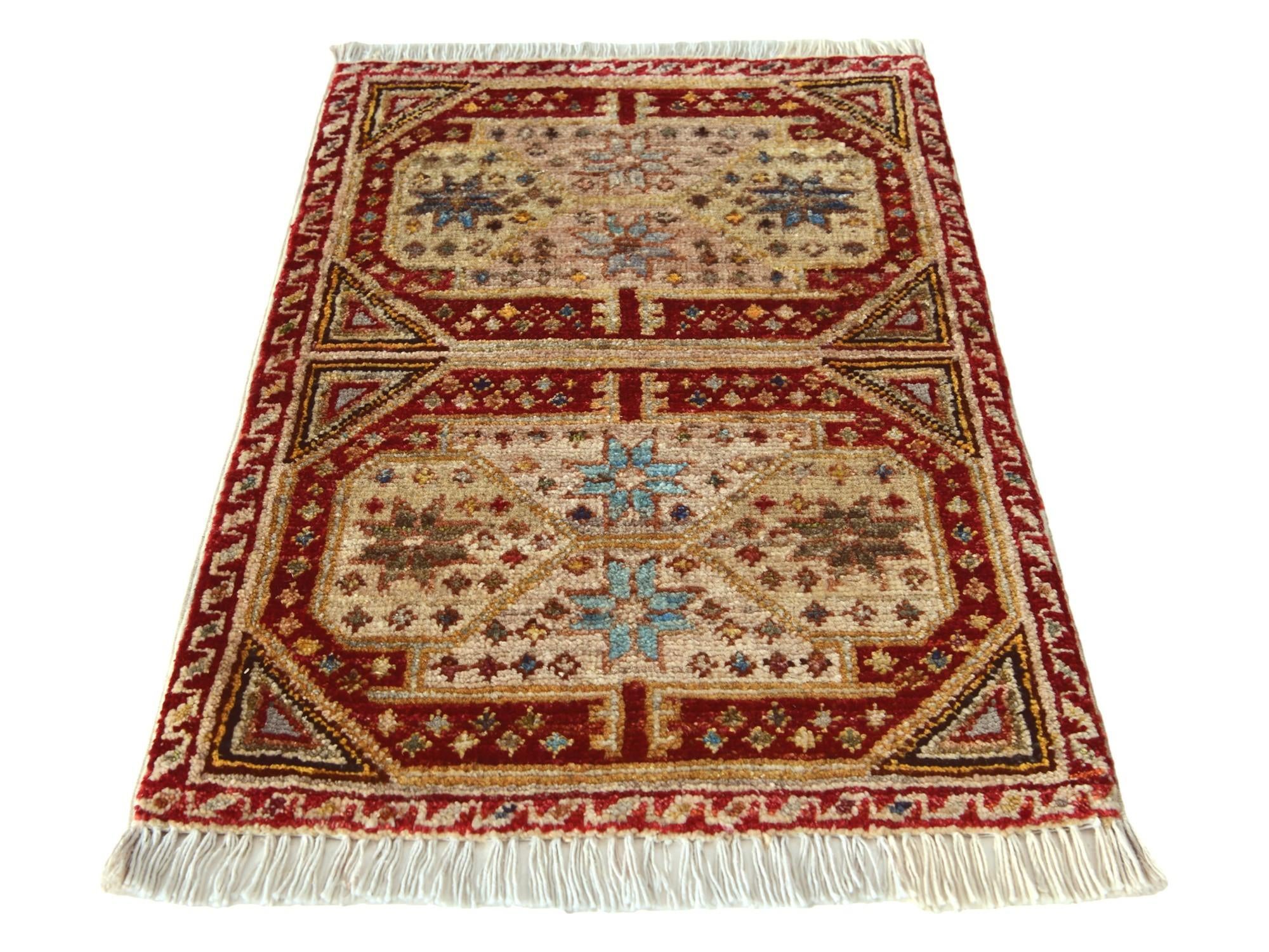 1' 5 x 2' 2 Hand Knotted Modern Ziegler Rug