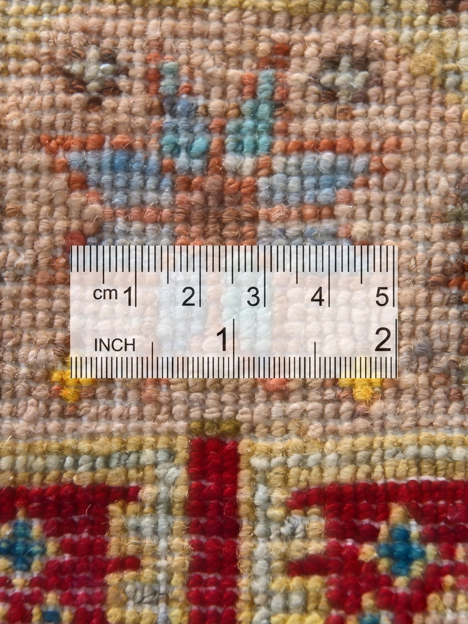 1' 5 x 2' 2 Hand Knotted Modern Ziegler Rug