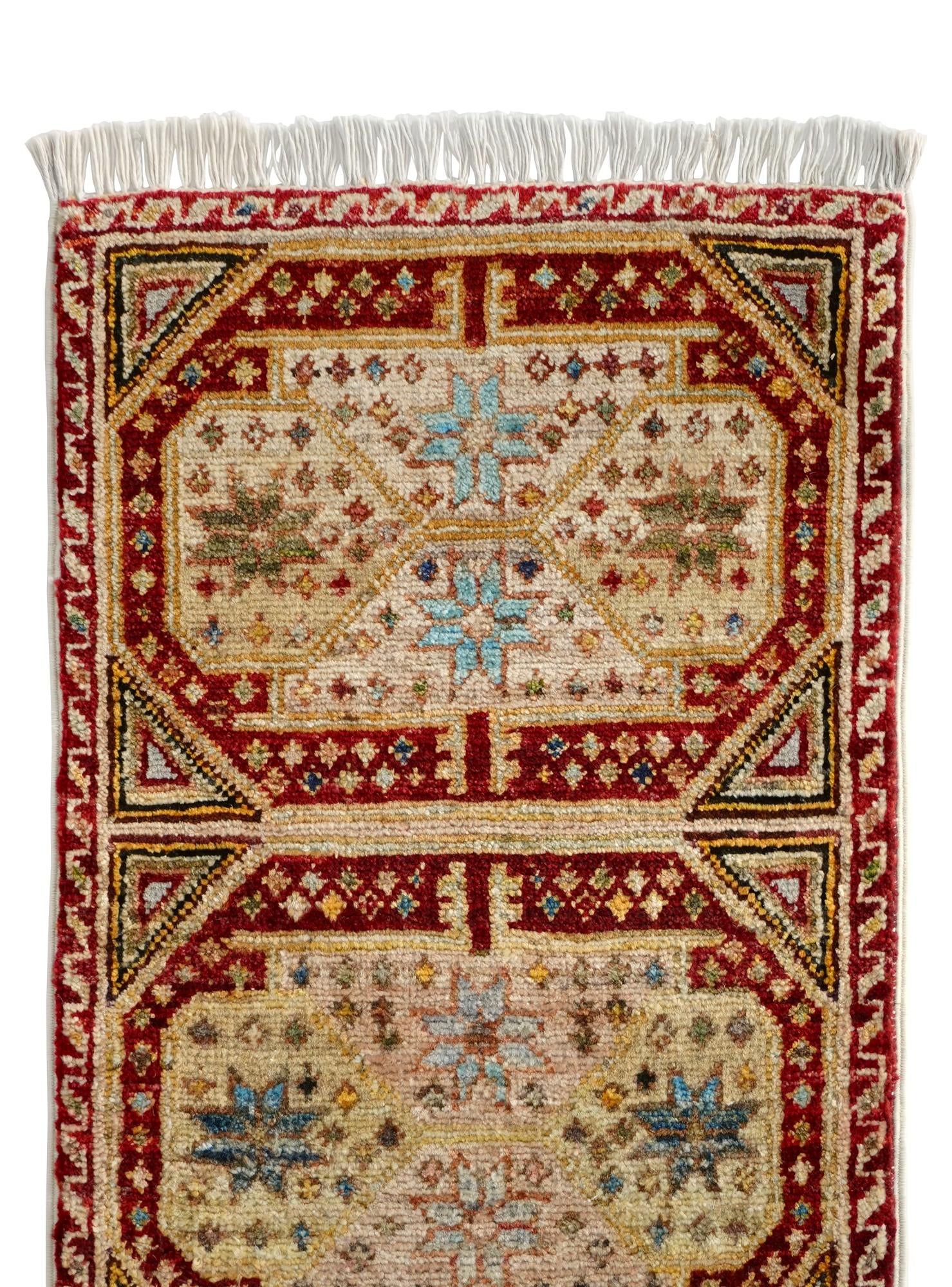 1' 5 x 2' 2 Hand Knotted Modern Ziegler Rug