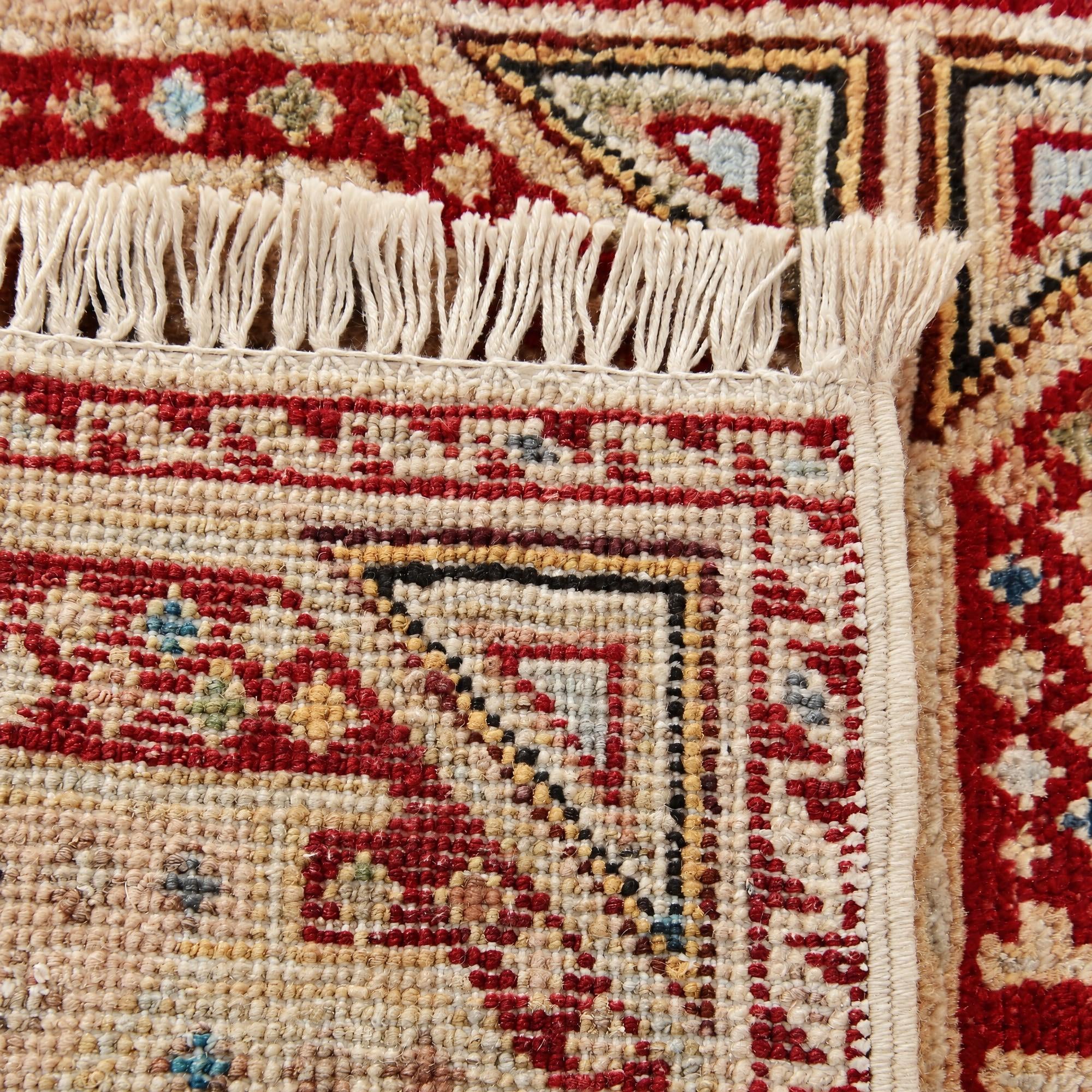 45cm x 65cm Hand Knotted Modern Ziegler Rug