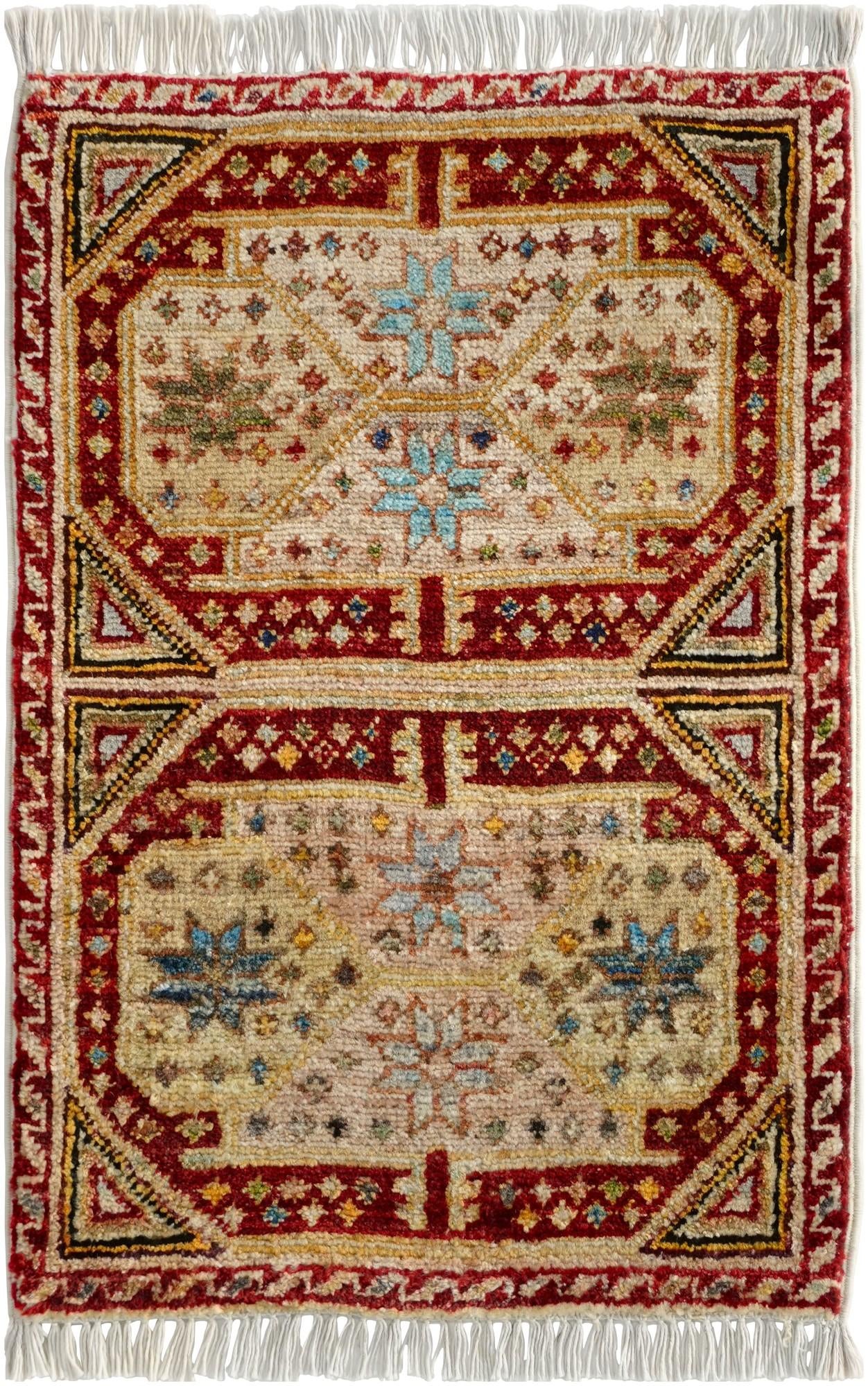 1' 5 x 2' 2 Hand Knotted Modern Ziegler Rug