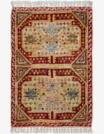 1' 5 x 2' 2 Hand Knotted Modern Ziegler Rug