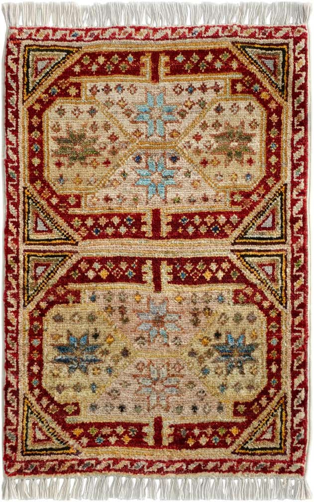 1' 5 x 2' 2 Hand Knotted Modern Ziegler Rug