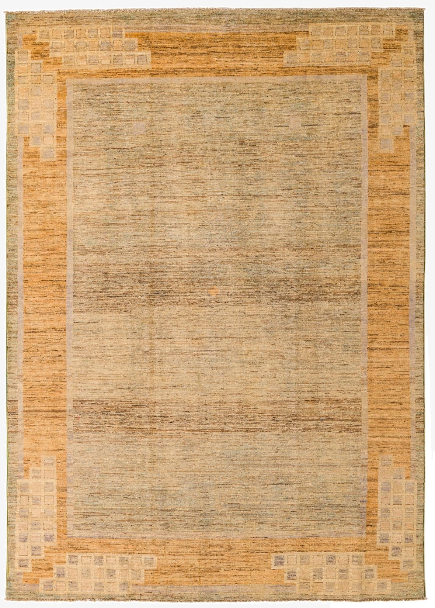 6' 7 x 9' 4  Hand Knotted Modern Ziegler Rug