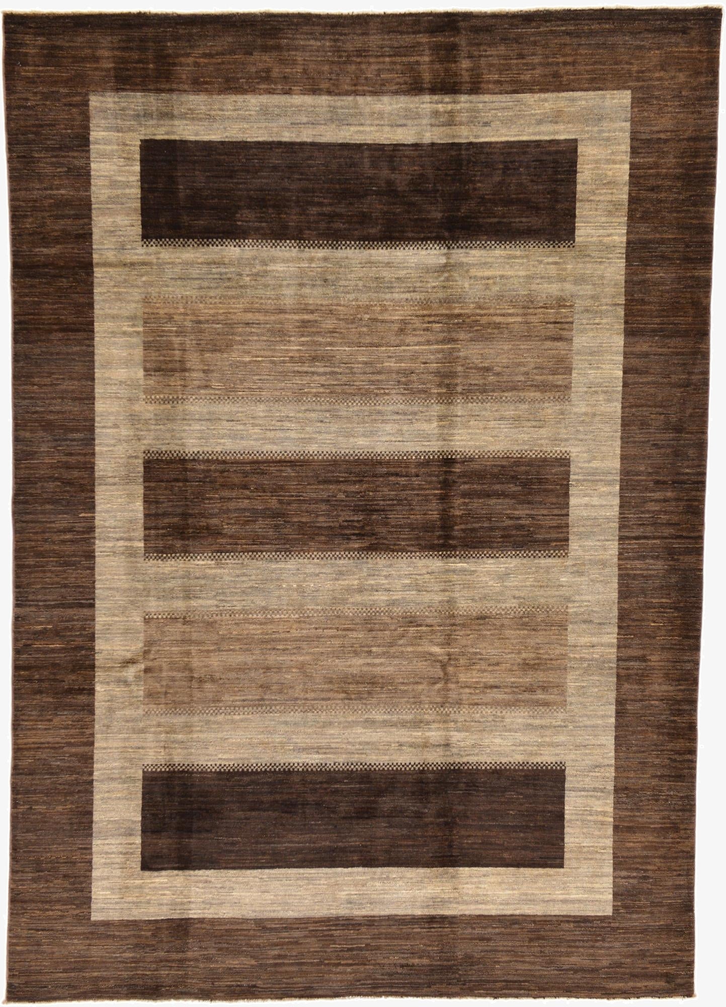 6' 10 x 9' 7  Hand Knotted Modern Ziegler Rug