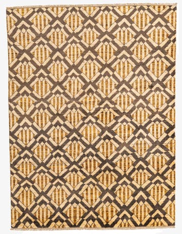 5' x 6' 7 Hand Knotted Modern Ziegler Wool Rug