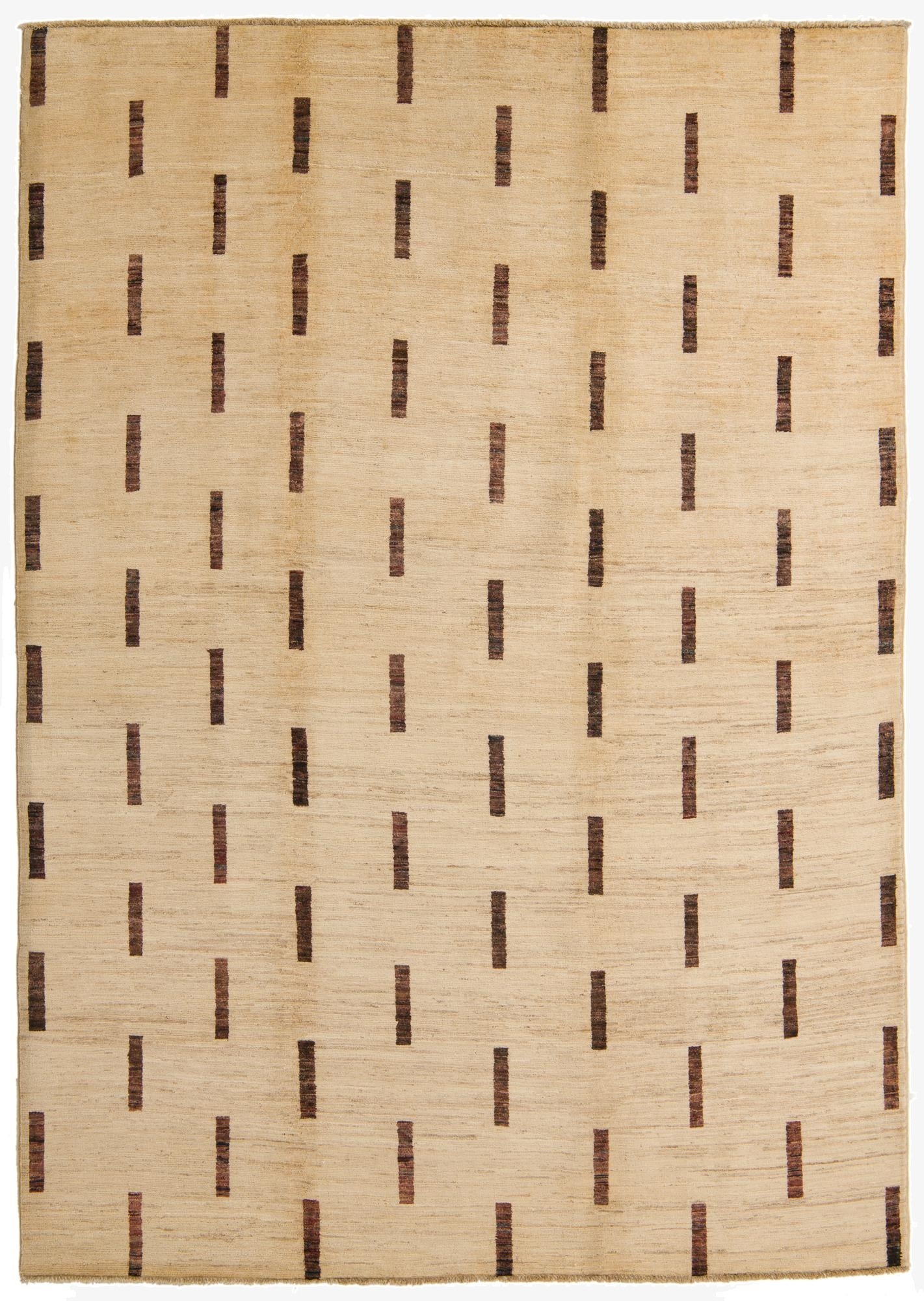 6' 10 x 9' 6  Hand Knotted Modern Ziegler Rug