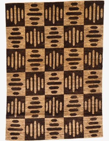 5' 8 x 7' 11 Hand Knotted Modern Ziegler Oriental Rug