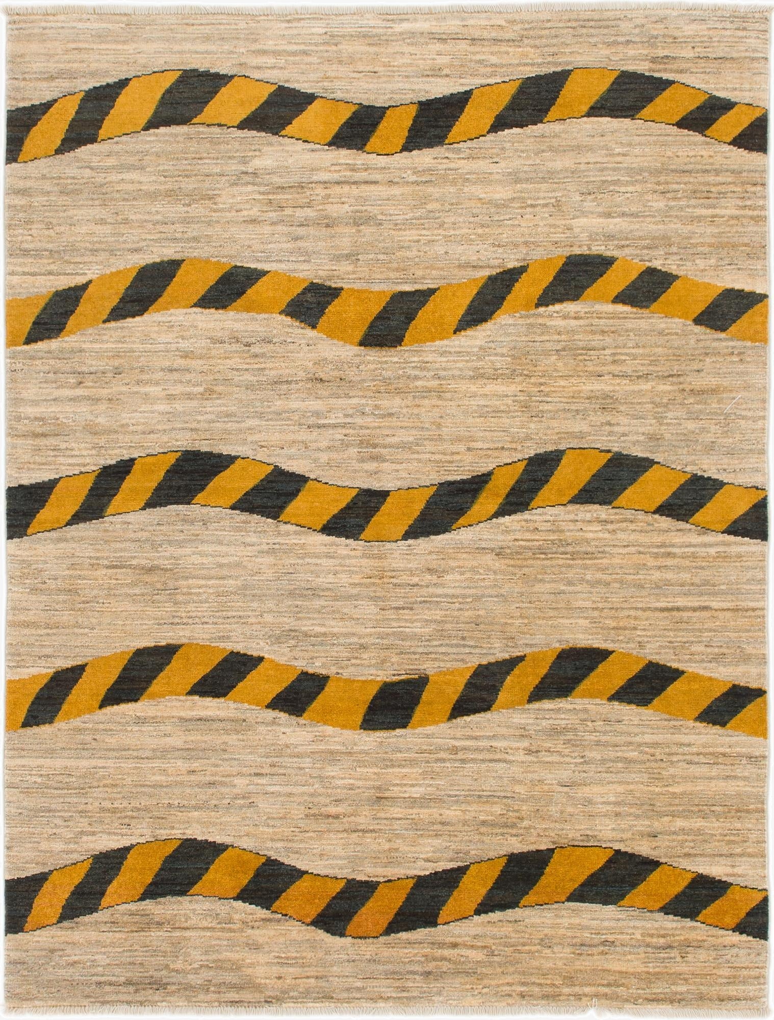 5' x 6' 8  Hand Knotted Modern Ziegler Rug