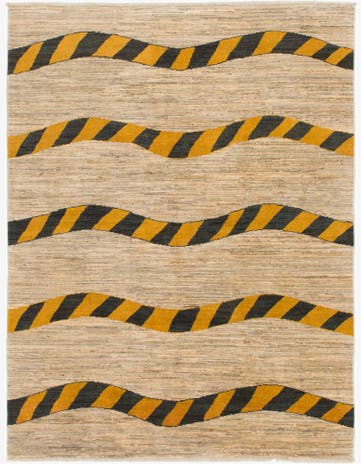 5' x 6' 8 Hand Knotted Modern Ziegler Rug