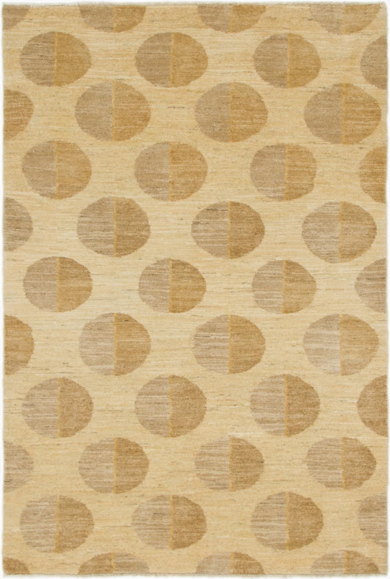4' 1 x 6' 2  Hand Knotted Modern Ziegler Wool Rug