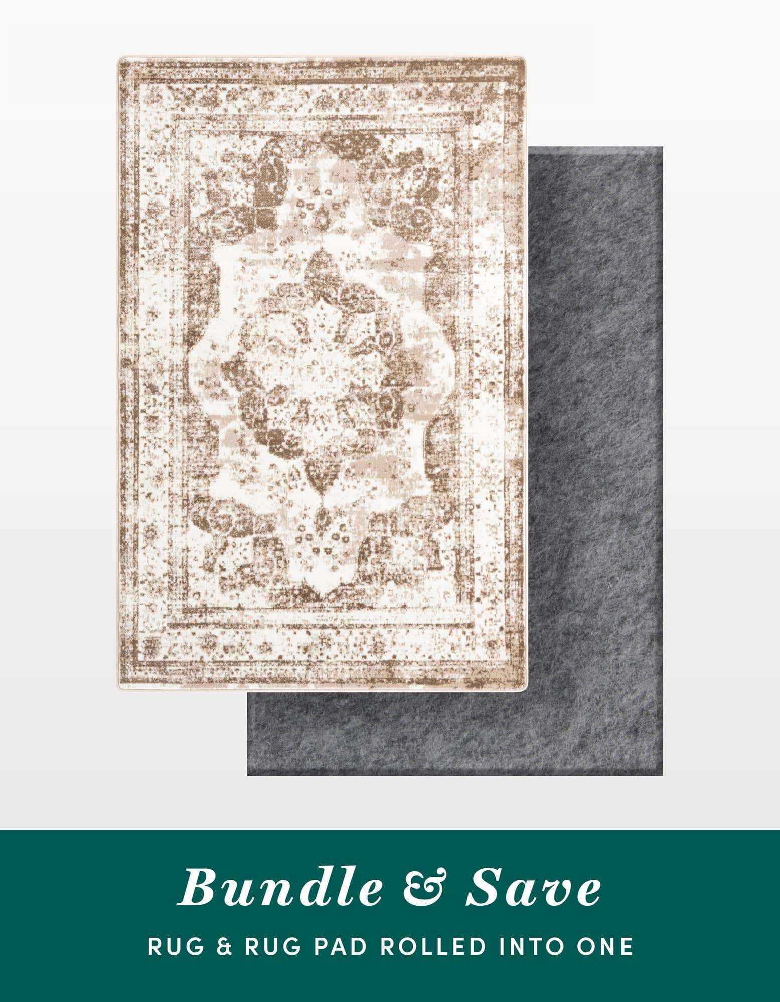 5' 3 x 8' Monte Carlo Rug With Pad Bundle