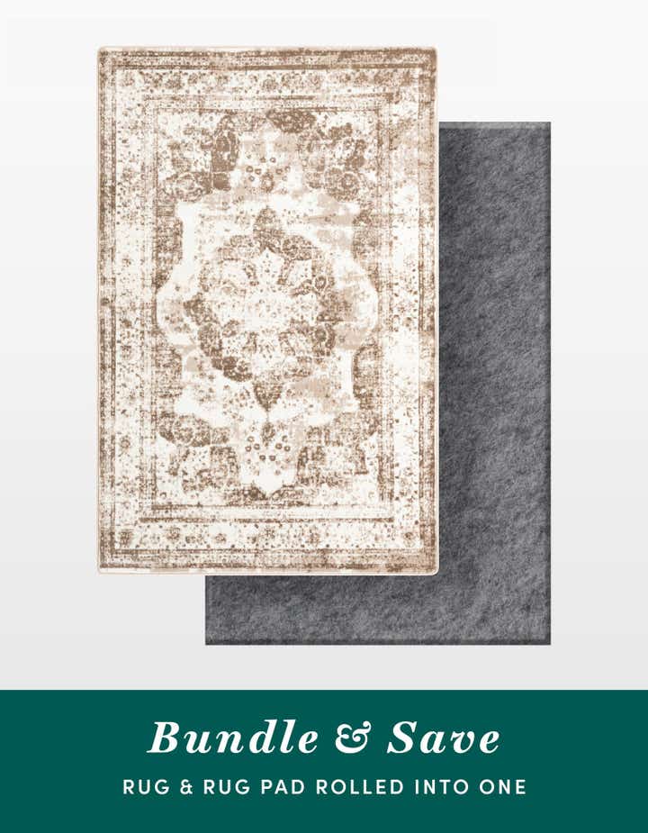 5' 3 x 8' Monte Carlo Rug With Pad Bundle